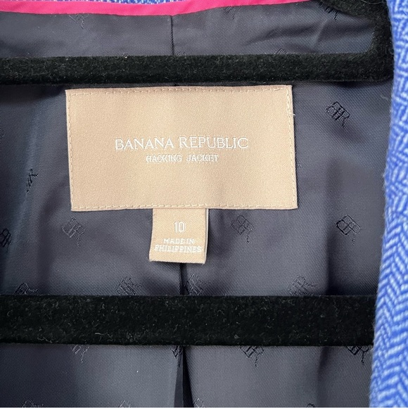 Banana Republic Wool Blend Colorblock Jacket in Bright Blue - Picture 2 of 6